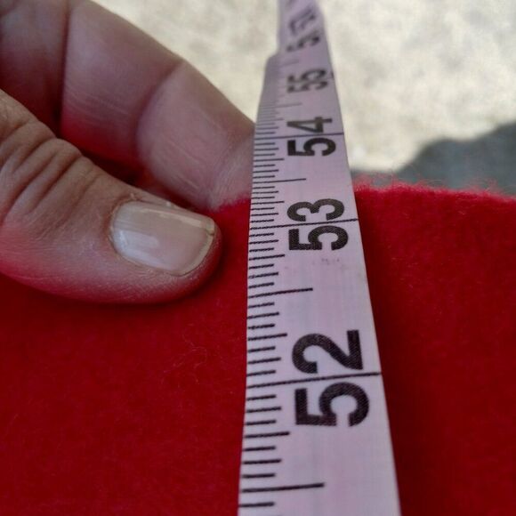 Vintage Pearce Red Double Silky Binding Edge Wool Blanket Cottagecore Country - Picture 8 of 13